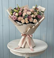 Букет цветов из:  Розы и Лизиантусы в Ситне-Щелканово