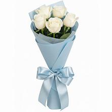 Букет 5 Белых роз Проуд в Ситне-Щелканово
