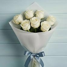 Букет 7 Белых роз Эдлесс Лав в Ситне-Щелканово