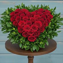 Цветочная композиция из Розы в виде сердца в Ситне-Щелканово