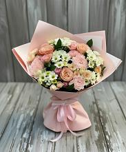 Букет цветов из:  Гвоздики, Розы и Хризантемы в Ситне-Щелканово