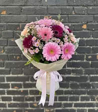 Букет цветов из:  Герберы и Хризантемы #REPLACE_PRED# Ситне-Щелканово