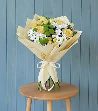 Букет цветов из:  Хризантемы и Розы в Ситне-Щелканово